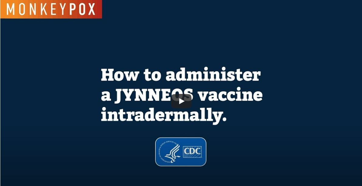 How to administer a JYNNEOS vaccine intradermally video thumbnail