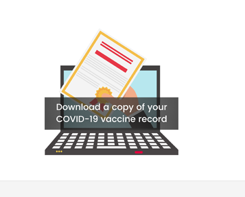 Download vaccine record icon