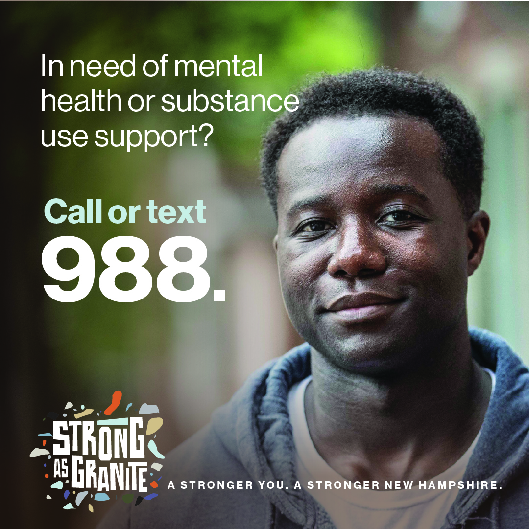 In need of mental health or substance use support? Call or text 988.