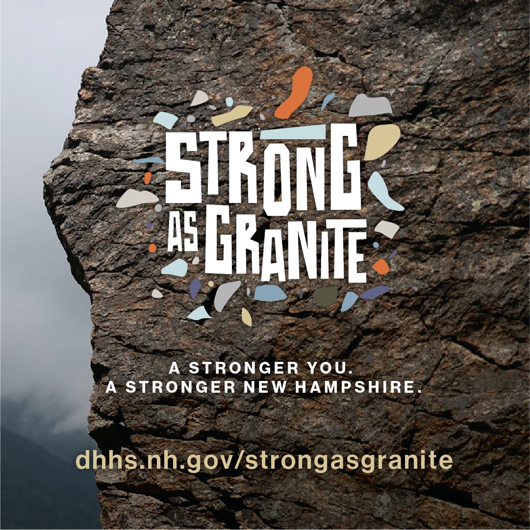 Optional Strong as Granite with granite background.